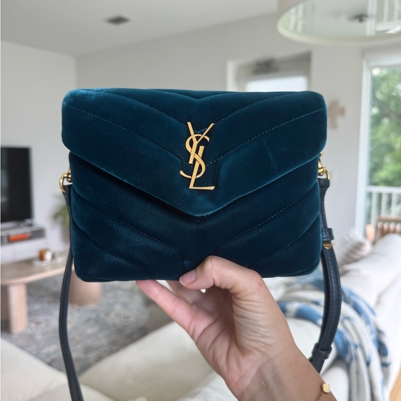 Yves Saint Laurent Handbags - Authentic Saint Laurent YSL Velvet Lou Lou bag